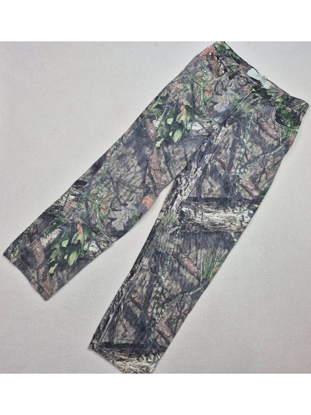 Rustic Ridge Men's Mossy Oak Camo Hunting Fishing Relaxed Denim Jeans Sz 34/34